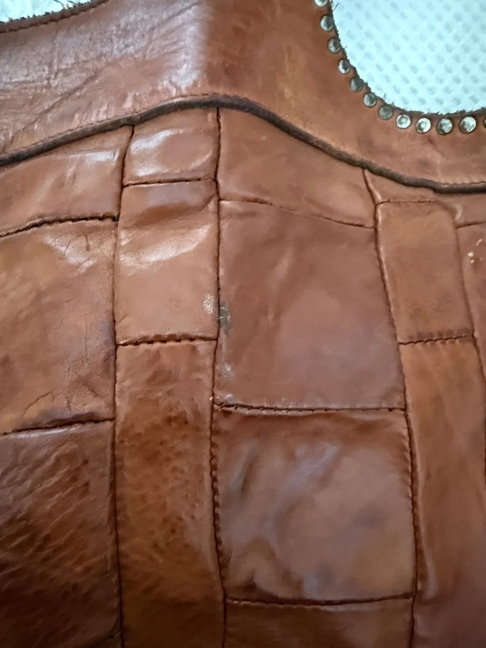 Campomaggi Shopping bag/Tote in cognac leather Edera style - Picture 5 of 10